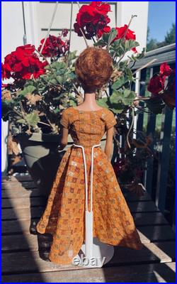 Vtg 1960's Titan Bubble Cut Barbie #850 Ken #750 Dinner at Eight and Accessories
