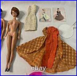 Vtg 1960's Titan Bubble Cut Barbie #850 Ken #750 Dinner at Eight and Accessories