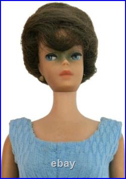 Vtg 1962 Brunette Bubblecut Barbie Doll Blue Swimsuit Mismatched Allan Box Set