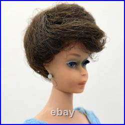 Vtg 1962 Brunette Bubblecut Barbie Doll Blue Swimsuit Mismatched Allan Box Set