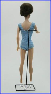 Vtg 1962 Brunette Bubblecut Barbie Doll Blue Swimsuit Mismatched Allan Box Set