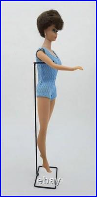 Vtg 1962 Brunette Bubblecut Barbie Doll Blue Swimsuit Mismatched Allan Box Set
