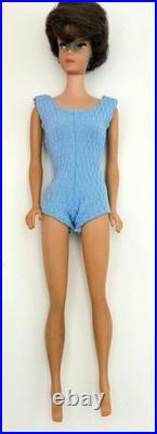Vtg 1962 Brunette Bubblecut Barbie Doll Blue Swimsuit Mismatched Allan Box Set