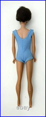 Vtg 1962 Brunette Bubblecut Barbie Doll Blue Swimsuit Mismatched Allan Box Set