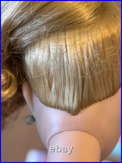Vtg 1962 Mattel Ponytail Midge 1958 Barbie Blonde Doll Japan Foot, box & clothes