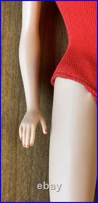 Vtg 1962 Mattel Ponytail Midge 1958 Barbie Blonde Doll Japan Foot, box & clothes