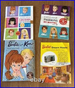 Vtg 1962 Mattel Ponytail Midge 1958 Barbie Blonde Doll Japan Foot, box & clothes