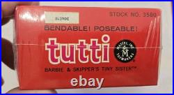 Vtg 1965 Tutti Doll Barbie & Skipper's Tiny Sister Mattel #3580 MIB & SEALED Vtg 1965 Tutti Doll Barbie & Skipper's Tiny Sister Mattel #3580 MIB & SEALED