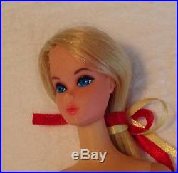 Vtg 1966/71 Barbie Doll Japan Mattel Blonde Hole Feet Twist and Turn Nail Polish