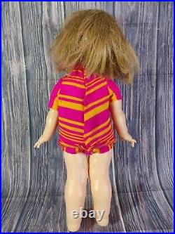 Vtg 1967 Ideal 18 Giggles Doll in Original Outfit GG-18-H-77 No Giggle Japan