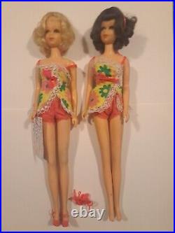 Vtg 1970 TNT Barbie Francie Dolls With Original Swimsuit Sold Separately