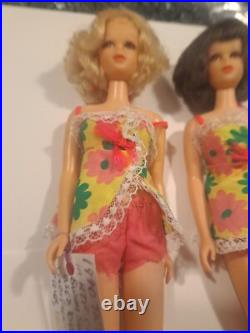 Vtg 1970 TNT Barbie Francie Dolls With Original Swimsuit Sold Separately
