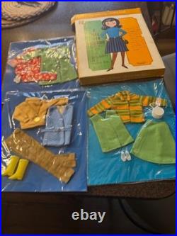 Vtg, 1970's JC PENNEY BARBIE CLONE RARE A Real TEEN OUTFITS MOC lot1