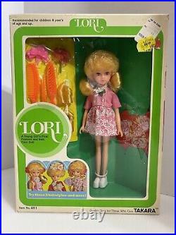 Vtg 1980s Vintage Takara Lori Lisa's Friend Licca Chan Doll Japan NIB #401 NIB