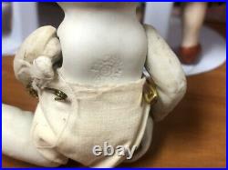 Vtg Antique 3-japan Bisque-porcelain Jointed Kewpie Lady-baby Dolls Lot Germany