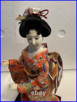 Vtg Asian Japanese Geisha Doll Figure Statue Display Kimono