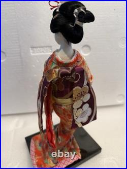 Vtg Asian Japanese Geisha Doll Figure Statue Display Kimono