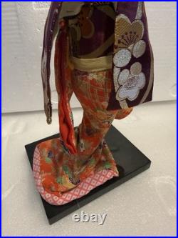 Vtg Asian Japanese Geisha Doll Figure Statue Display Kimono