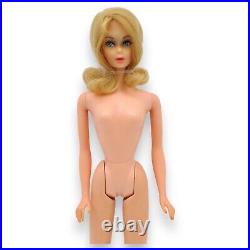 Vtg Barbie 1970 Twist Turn TNT Blonde Marlo Flip Doll Pink Swimsuit #1160 Mattel