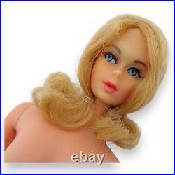 Vtg Barbie 1970 Twist Turn TNT Blonde Marlo Flip Doll Pink Swimsuit #1160 Mattel