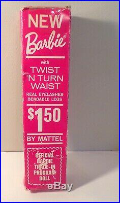 Vtg. Barbie Ash Blonde Twist N' Turn With Box Trade-In Program Beautiful! #1160
