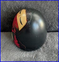 Vtg Creative Kokeshi Doll Signed Chieko-San Modernized Camellia Heart withBox