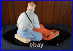 Vtg Japanese Hakata Doll by Araki Tattoo Artist Geisha Girl Figurine Glass Base