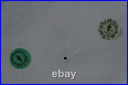 Vtg Japanese Hakata Doll by Araki Tattoo Artist Geisha Girl Figurine Glass Base