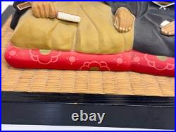 Vtg Japanese Hakata Urasaki Doll Ceramic Golden Wedding Couple Sitting Figurine