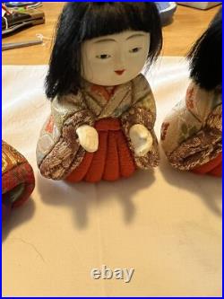 Vtg Kimekomi Dolls Japan Silk