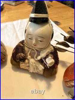 Vtg Kimekomi Dolls Japan Silk