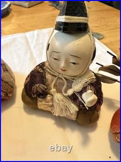 Vtg Kimekomi Dolls Japan Silk
