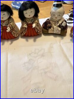 Vtg Kimekomi Dolls Japan Silk
