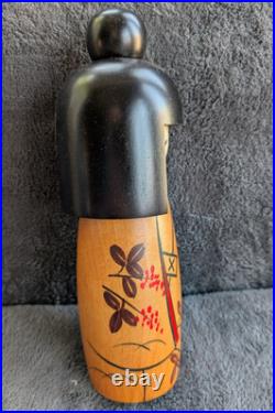 Vtg Kokeshi Doll Peace Yasuragi Miyashita Hajime Sosaku Style 9 Gunma Pref BX