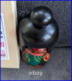 Vtg Kokeshi Dolls Set of 2 Miyashite Hajime Creative Camellia Garden 1960s Box