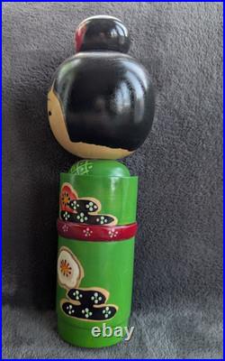 Vtg Kokeshi Love Spring Signed Torao Hosaka Large 12 Top Knot IOB Mint 60s