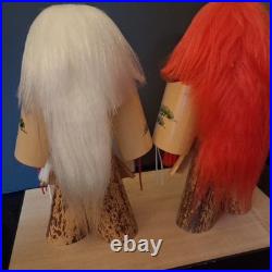 Vtg Master Craftsman Morita Reimei Japanese Echizen Bamboo Dolls Fukui Kijo