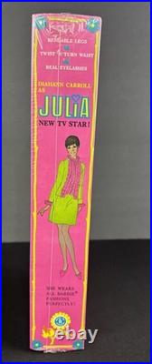 Vtg. Mattel 1968 Diahann Carrol as Julia Nurse Doll Sealed Box WithTear LOOK