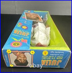 Vtg. Mattel 1968 Diahann Carrol as Julia Nurse Doll Sealed Box WithTear LOOK