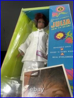 Vtg. Mattel 1968 Diahann Carrol as Julia Nurse Doll Sealed Box WithTear LOOK
