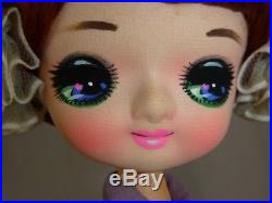 Vtg Mid Century 60s MOD HUGE 22 Stockinette Big Eye Doll Red Hair Japan