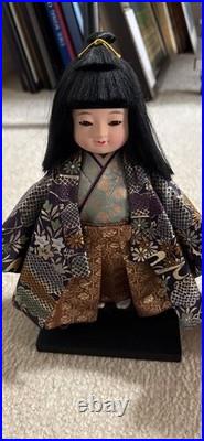 Vtg Pair Of Japanese Ichimatsu Dolls Handmade Elaborate Kimonos Fabulous Fabric