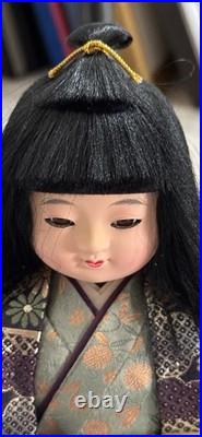 Vtg Pair Of Japanese Ichimatsu Dolls Handmade Elaborate Kimonos Fabulous Fabric