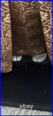 Vtg Pair Of Japanese Ichimatsu Dolls Handmade Elaborate Kimonos Fabulous Fabric