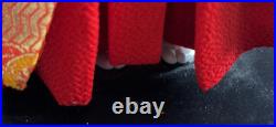 Vtg Pair Of Japanese Ichimatsu Dolls Handmade Elaborate Kimonos Fabulous Fabric