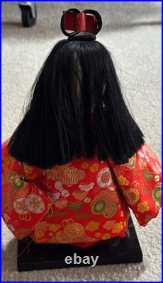 Vtg Pair Of Japanese Ichimatsu Dolls Handmade Elaborate Kimonos Fabulous Fabric