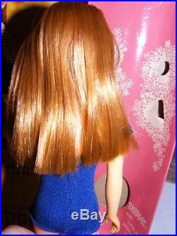 Vtg SKIPPER Titian PINK BODY w BOX XTRA Long Red HAIR Bendable LEG Japan Barbie