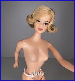 Vtg STACEY 1969 1971 Twist N Turn TNT Blonde Barbie Fashion Doll Nude Mattel