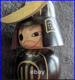 Vtg Samurai Kokeshi Eye Patch Creative Aoki Geika Reg # 347116 Orig Box