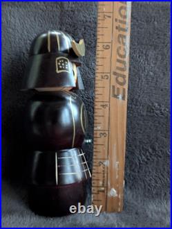Vtg Samurai Kokeshi Eye Patch Creative Aoki Geika Reg # 347116 Orig Box
